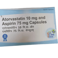 Atorvastatin 10mg + Aspirin 75mg Capsule